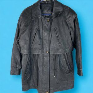 NYDA Genuine Leather Vented Full Zip Jacket Coat